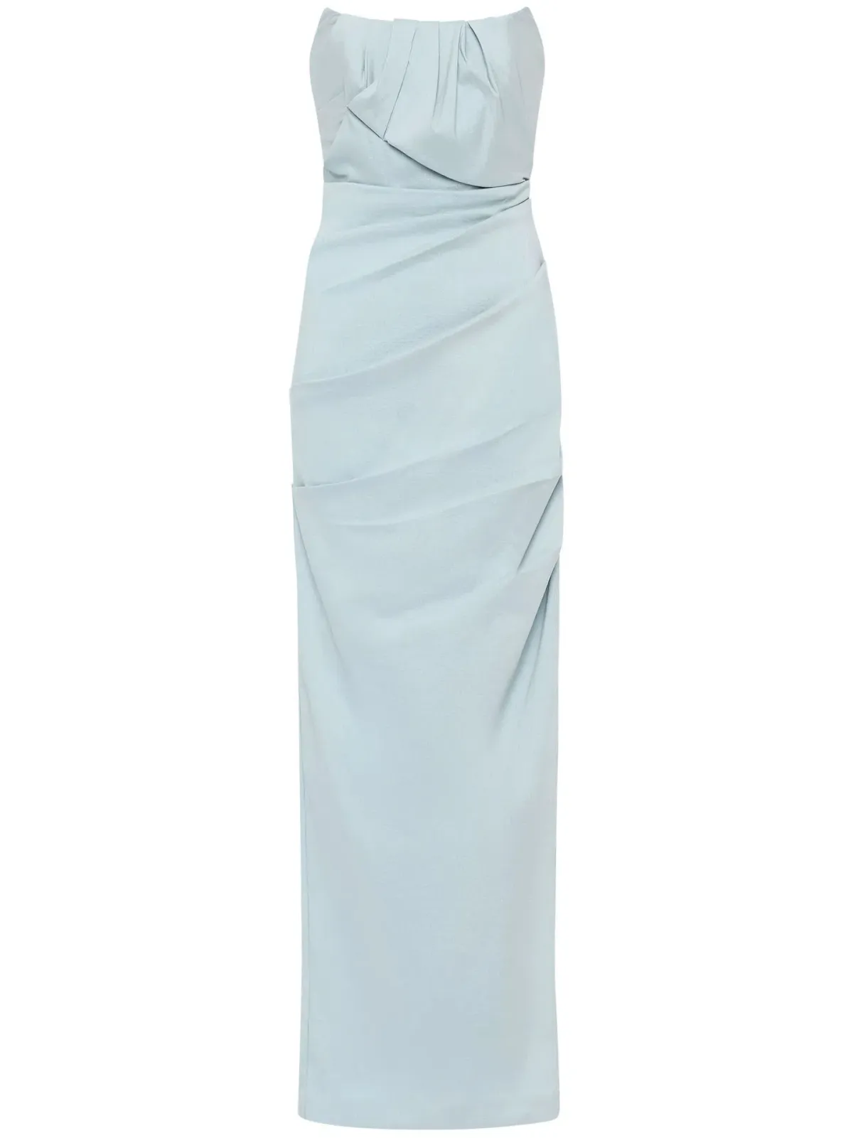 Rachel Gilbert Sienna Strapless Gown Ice Blue Size 0 / AU 6 for rent on The Volte - main image