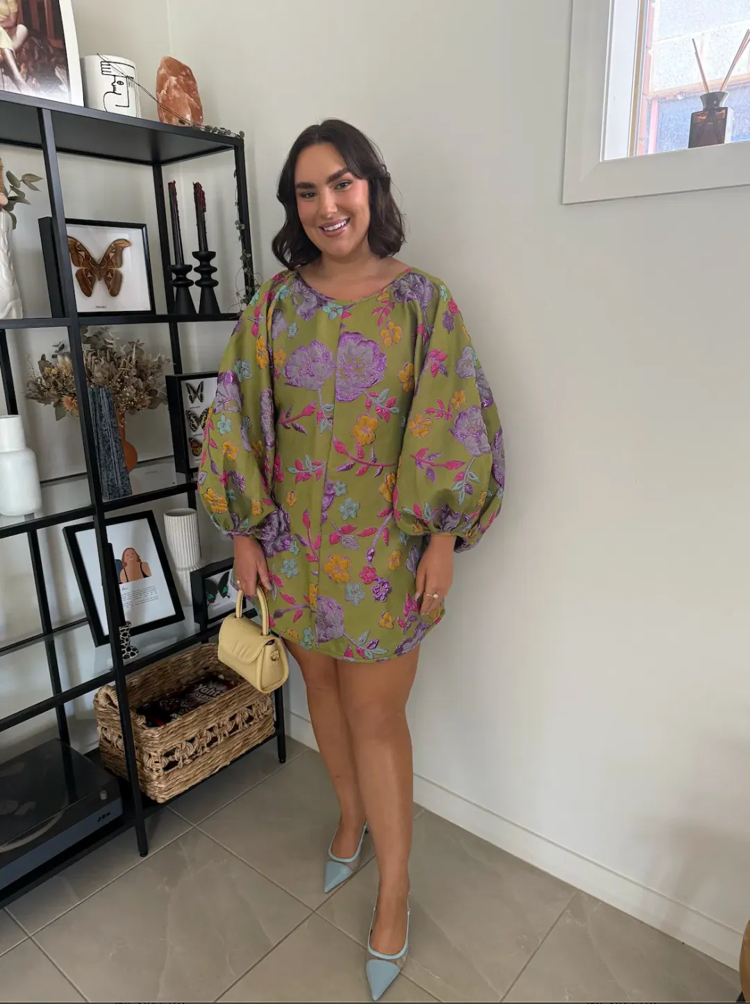 Arianne Elmy Good Luck Dress Retro Green Size M /Au 10  for rent on The Volte - main image