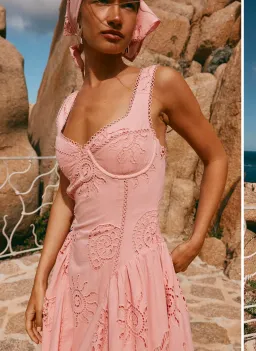 ZACO The Biarritz Dress Pink Size XXS/ Au 4 for rent on The Volte - image 2