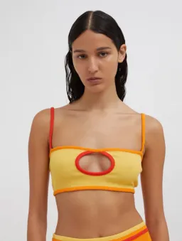 Christopher Esber  Fran Bandeau Top Orange Size 10  for rent on The Volte - image 2