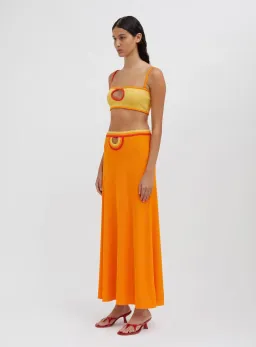 Christopher Esber  Fran Bandeau Top Orange Size 10  for rent on The Volte - image 5