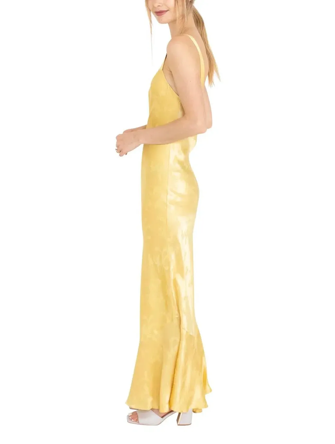 Realisation Par Allegra Dress Yellow Dragon Silk Jacquard Size XS/6 for rent on The Volte - main image