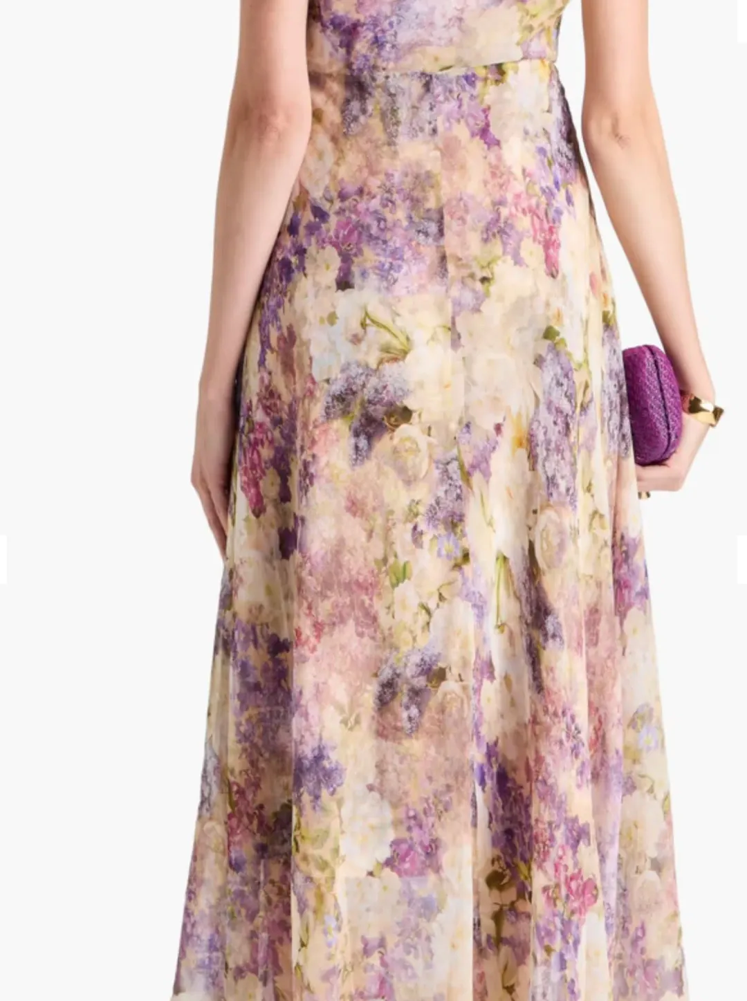 Zimmermann The Lyrical Gather Sleeve Midi in Dreamy Floral Size 0/Au 8 for rent on The Volte - main image