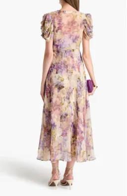 Zimmermann The Lyrical Gather Sleeve Midi in Dreamy Floral Size 0/Au 8 for rent on The Volte - image 3