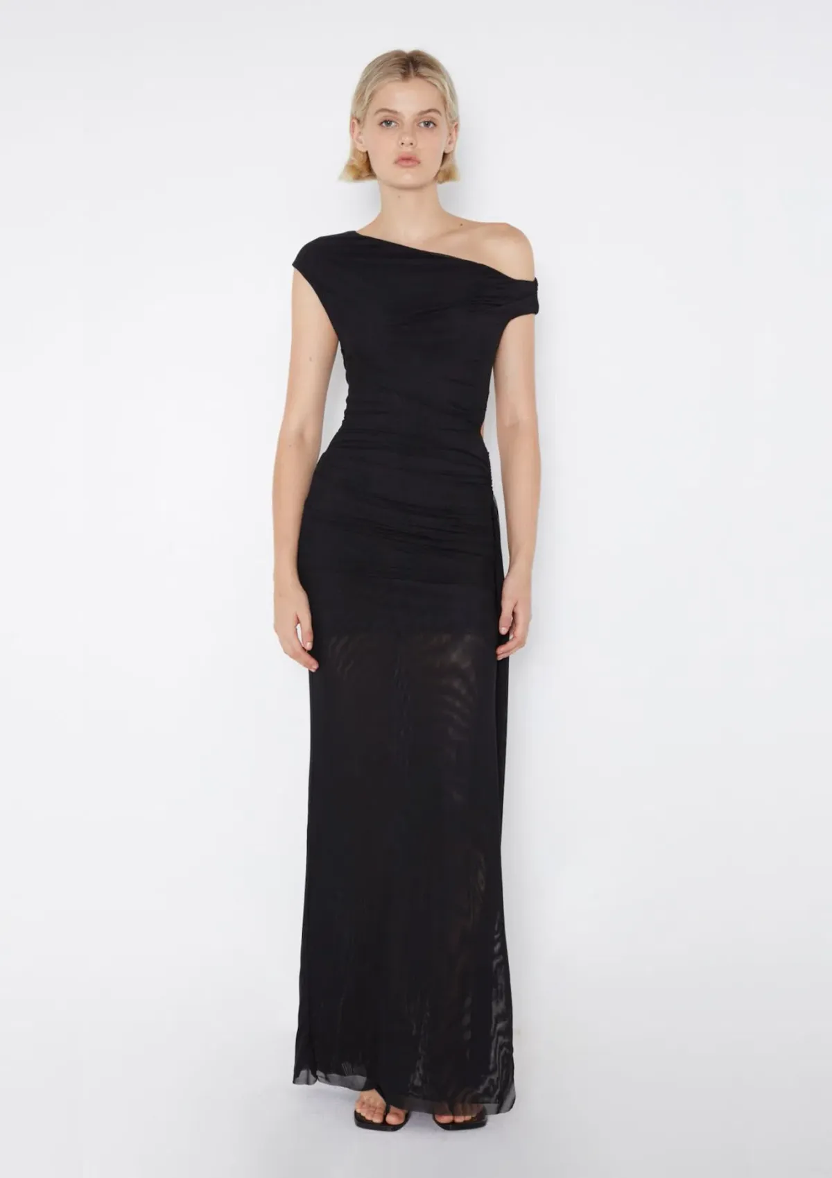 Bec & Bridge Victoria Asym Maxi Dress in Black Size 8 for rent on The Volte - main image