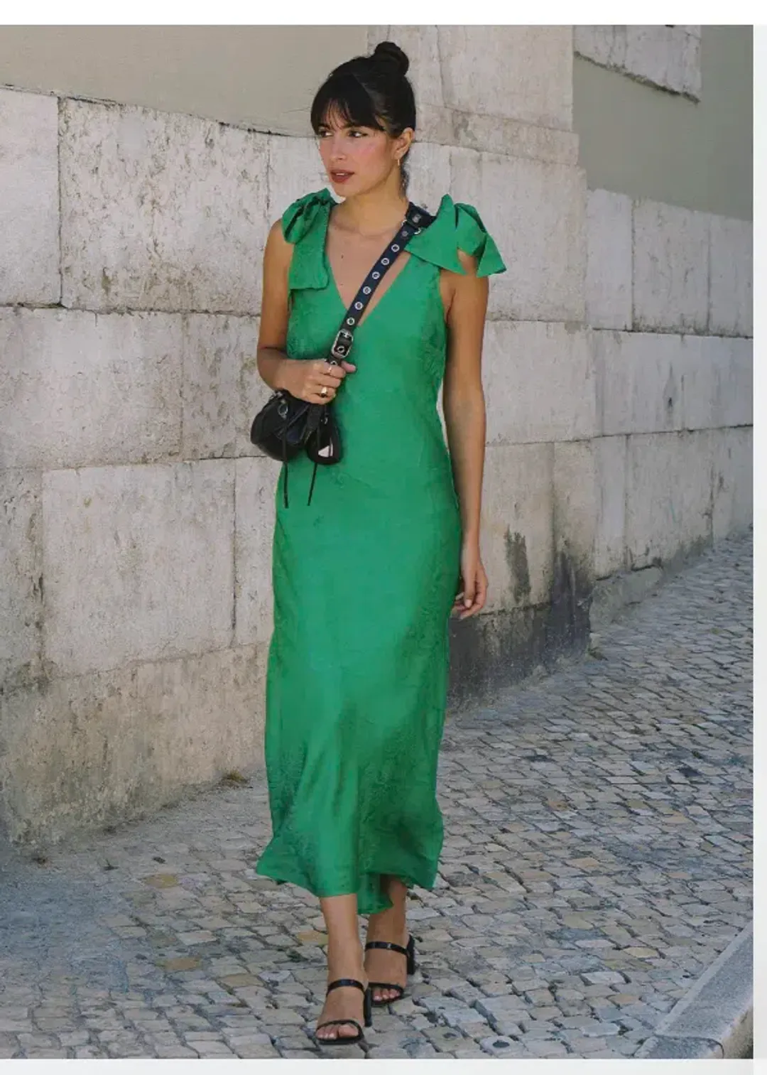 Kivari Adriana Maxi Dress Emerald Green Size 12 for rent on The Volte - main image