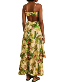 Farm Rio Fruit Forest Maxi Dress Sand/Print Size M / AU 10 for rent on The Volte - image 3