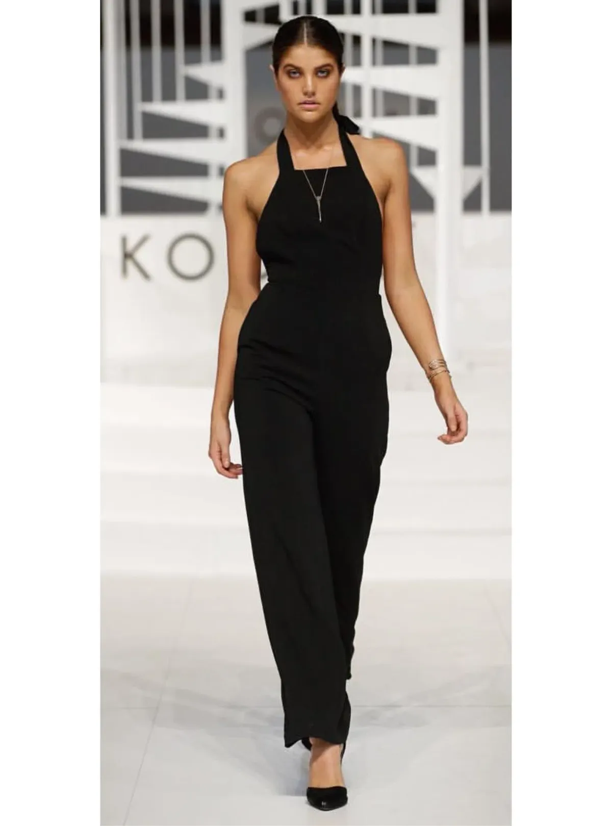 Kookai Bondi Jumpsuit Black Size 6 for rent on The Volte - main image