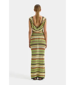 Sir The Label Coastline Tie Dress in Palm Stripe Size 2 / AU 10 for rent on The Volte - image 3
