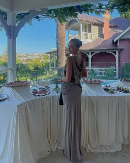 Arcina Ori Matisse Dress Grey Size  XS/Au 6  for rent on The Volte - image 4