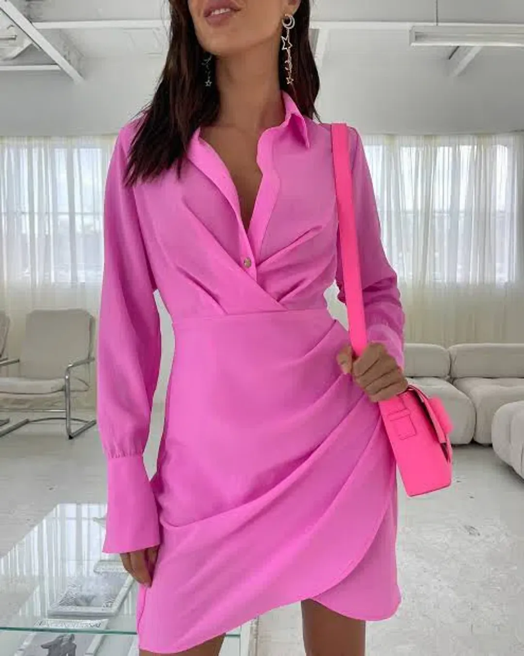 Sheike Malibu Mini Dress Pink Size AU 6 for rent on The Volte - main image