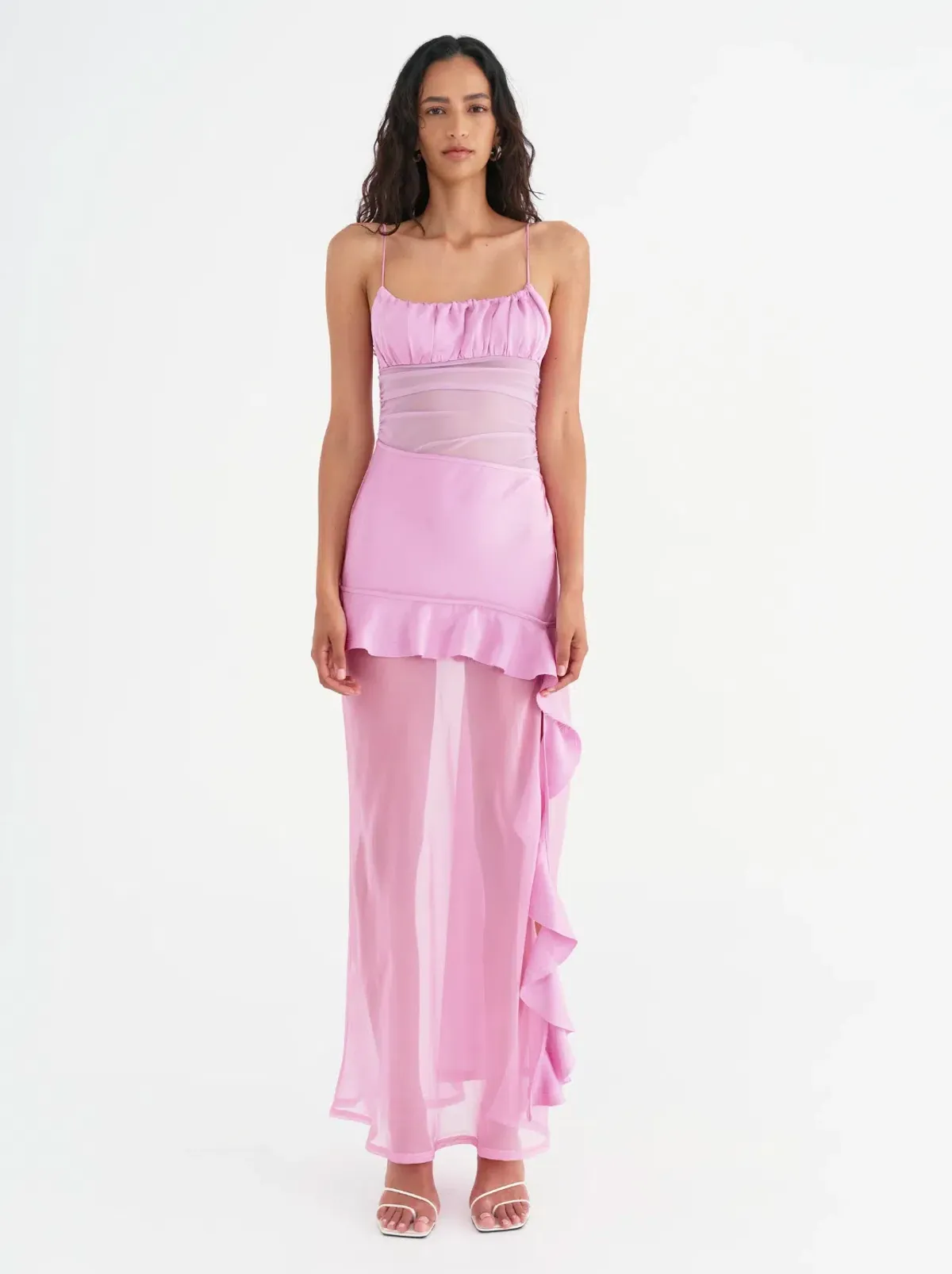 Benni Delilah Maxi Dress in Bubblegum Size S / AU 8 for rent on The Volte - main image