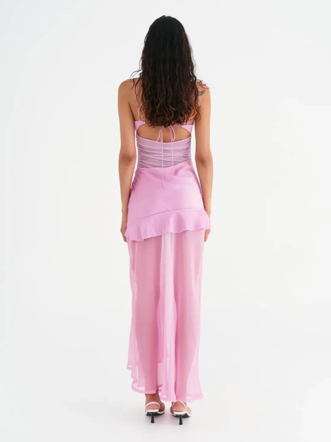 Benni Delilah Maxi Dress in Bubblegum Size S / AU 8 for rent on The Volte - main image
