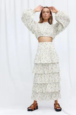 Significant Other Arwyn Top and Skirt Set Daisy Floral Size 8 for rent on The Volte - image 1