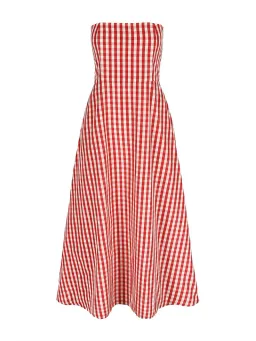 Bernadette Odette Dress Red Gingham Size 10 for rent on The Volte - image 3