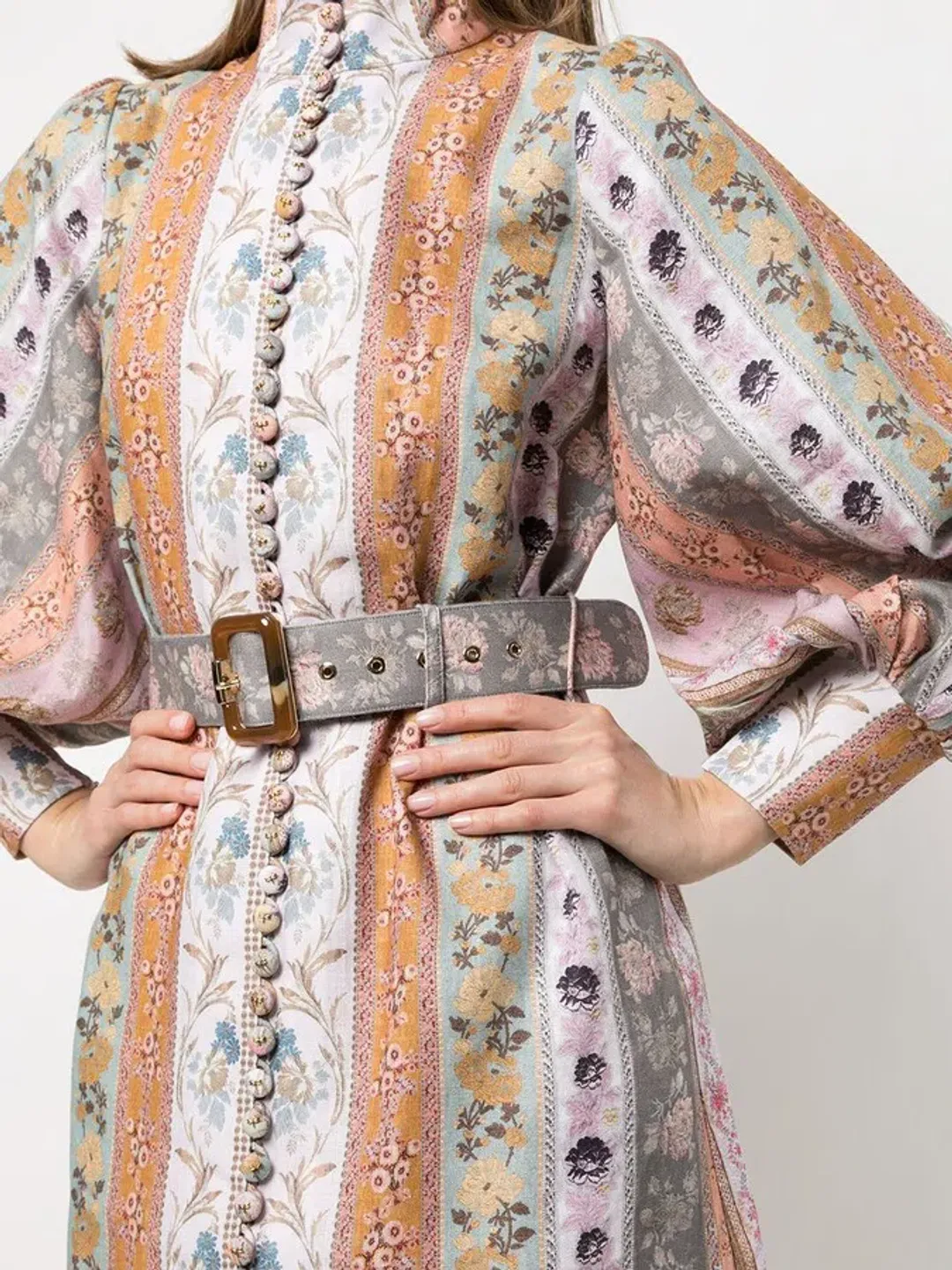 Zimmermann Luminous Mixed Ribbon Mini Dress Floral Size 0P/ AU 6 / US 2 for rent on The Volte - main image