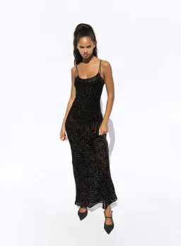 Realisation Par The Amber Zebra Dress in Black Size 8 for rent on The Volte - image 1