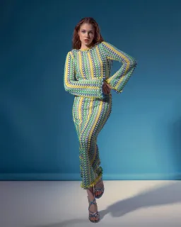 Lamperos Atelier Perseus Maxi Dress Multi One Size for rent on The Volte - image 1