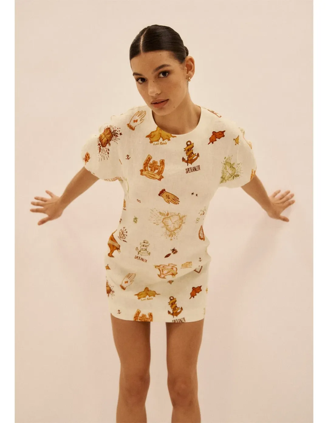 Roame Oasis Mini Dress Print Size 10 for rent on The Volte - main image