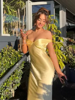 Natalie Rolt Bridget Dress Lemon Yellow Size 8 for rent on The Volte - image 6