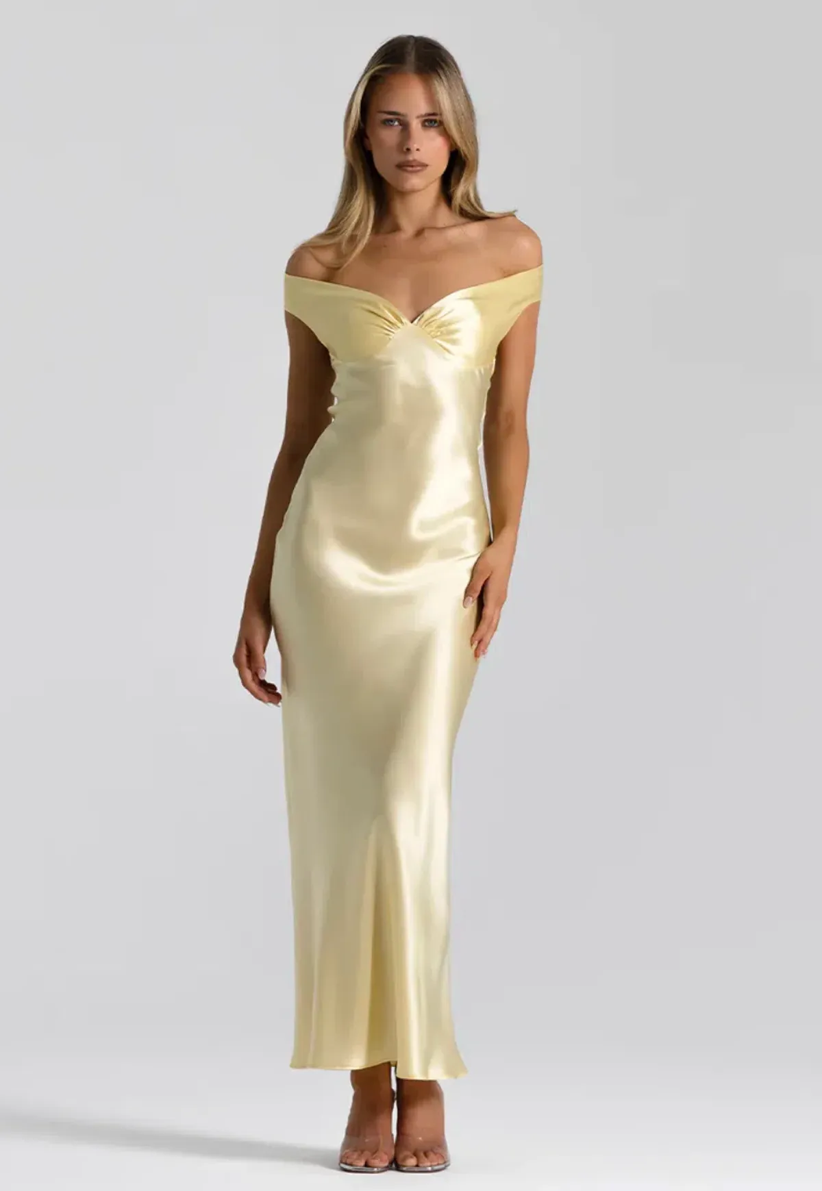 Natalie Rolt Bridget Dress Lemon Yellow Size 8 for rent on The Volte - main image