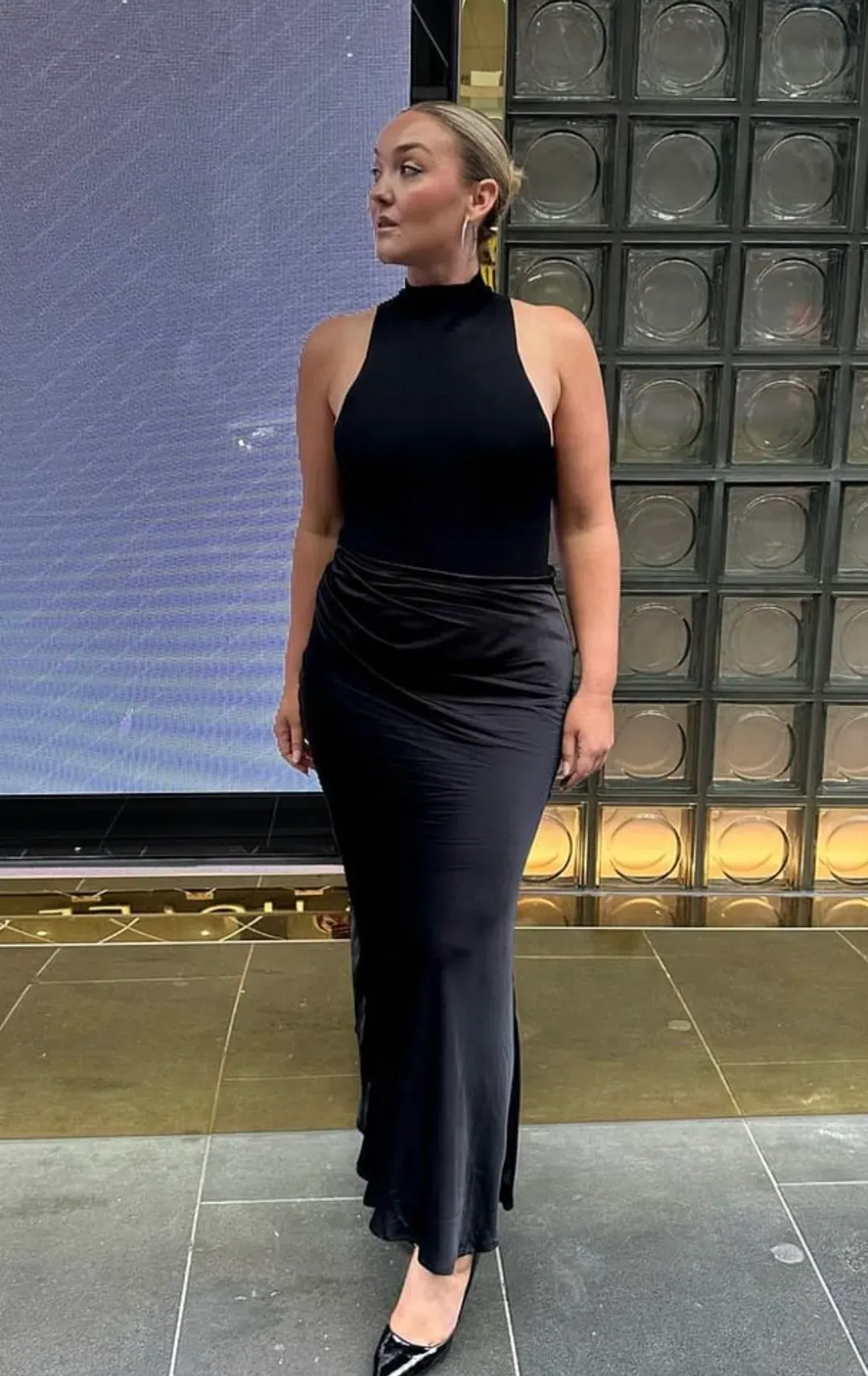 Henne Soraia Maxi Dress Black Size 10 for rent on The Volte - main image