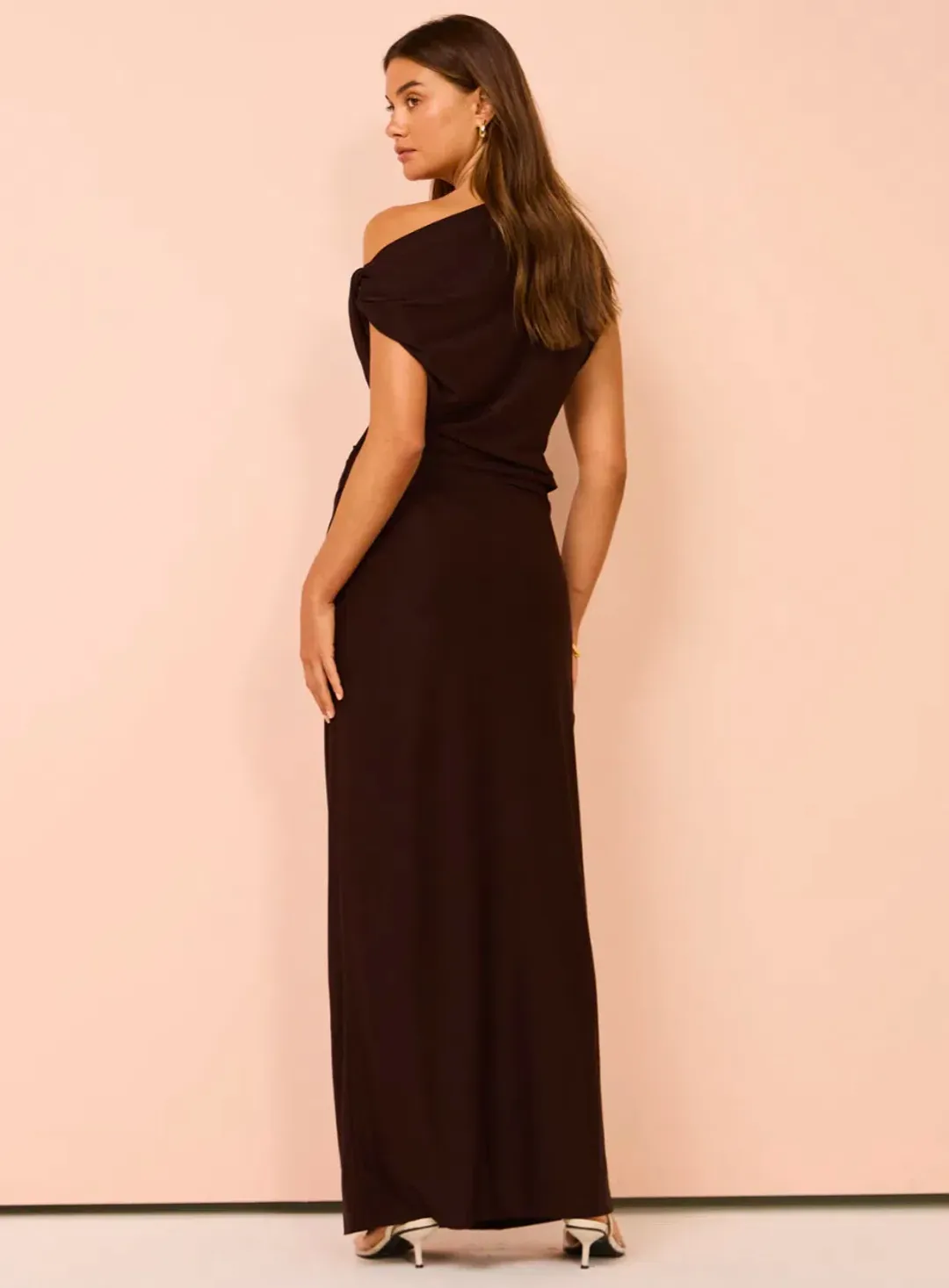 Camilla & Marc Annalise Maxi Dress Chocolate Brown Size 8 for rent on The Volte - main image