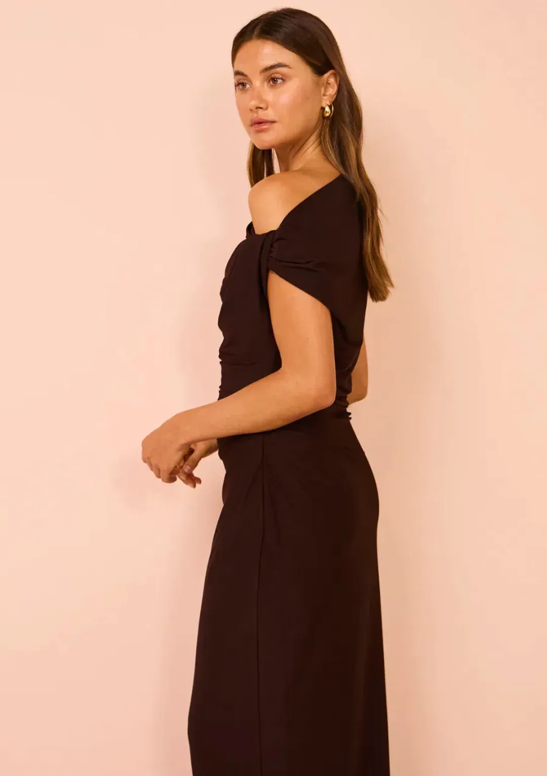 Camilla & Marc Annalise Maxi Dress Chocolate Brown Size 8 for rent on The Volte - main image