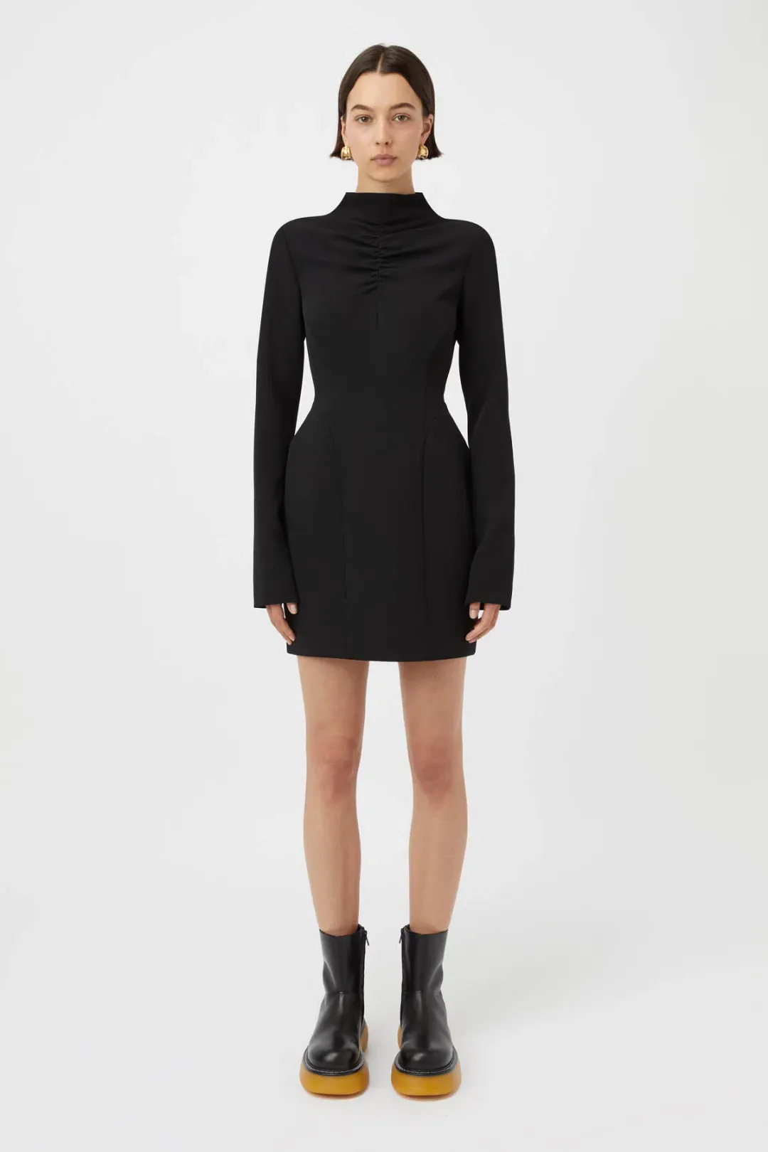Camilla & Marc Portico Mini Dress Black Size 8 for rent on The Volte - main image