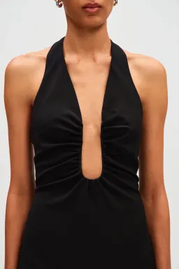 MISHA The Alusia Dress Black Size 12 for rent on The Volte - image 4