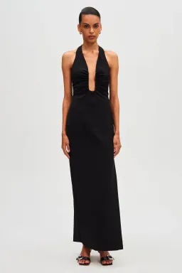 MISHA The Alusia Dress Black Size 12 for rent on The Volte - image 1