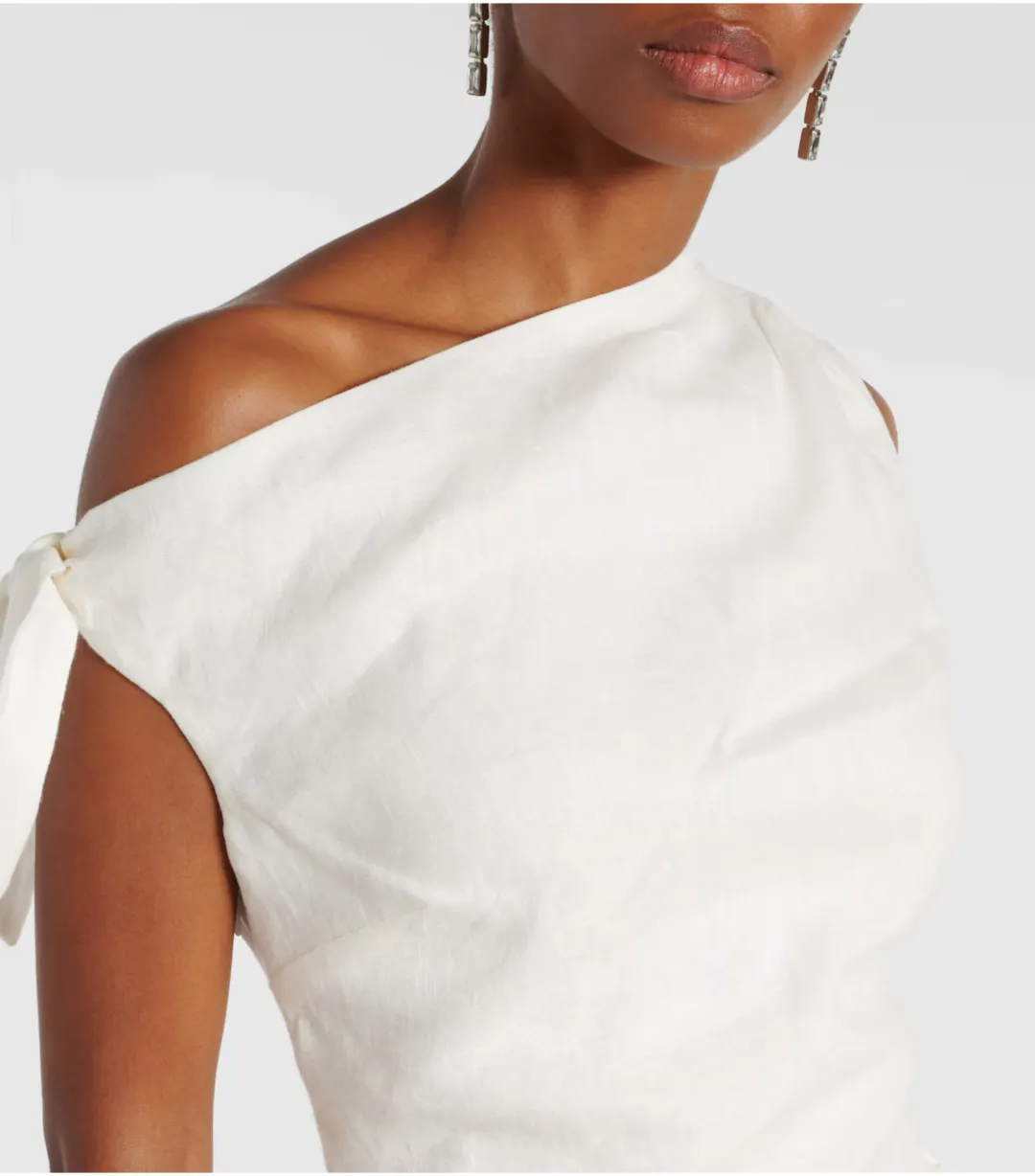 Sir The Label Tamara Linen Maxi Dress Ivory Size 1 / AU 8  for rent on The Volte - main image