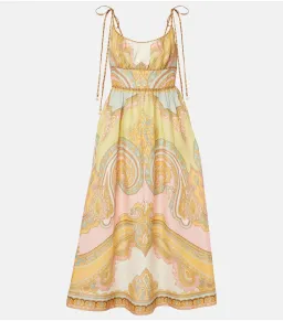 Zimmermann Maxine Picnic Midi Dress in Gold Paisley Size 2 / AU 12 for rent on The Volte - image 5