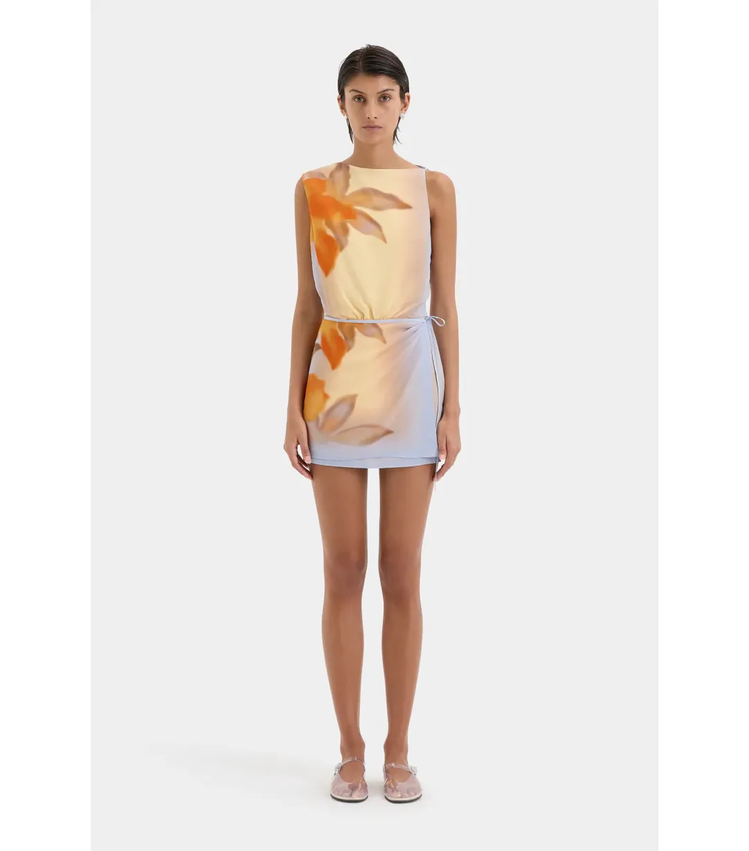 Sir The Label Serene Mini Dress in Sequoia Floral Size 0 / AU 6 for rent on The Volte - main image