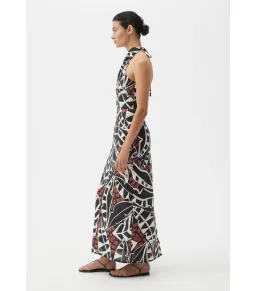 Morrison Malia Linen Halter Dress Print Size AU 12 for rent on The Volte - image 3