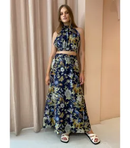 Sir the Label Lilian Top and Midi Skirt Set in Delia Size AU 12 for rent on The Volte - image 1