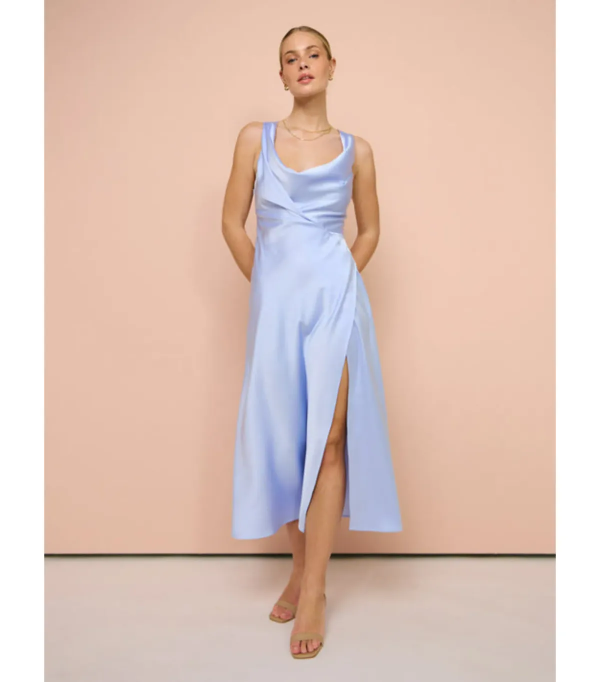 One Fell Swoop Carrie Dress in Periwinkle Size AU 12 for rent on The Volte - main image