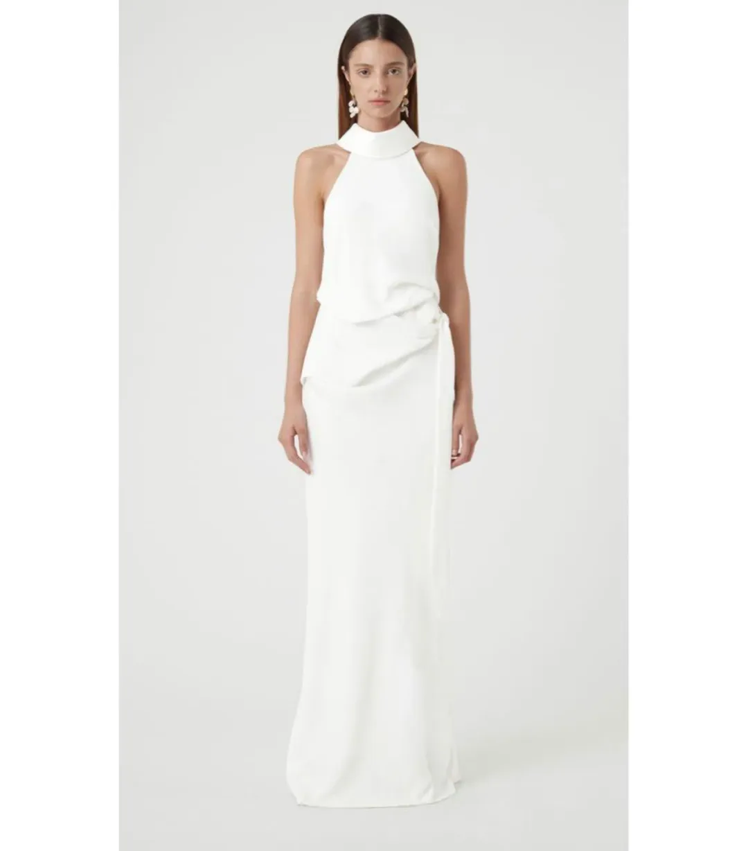 Camilla and Marc Foxglove Dress in White Size AU 12 for rent on The Volte - main image