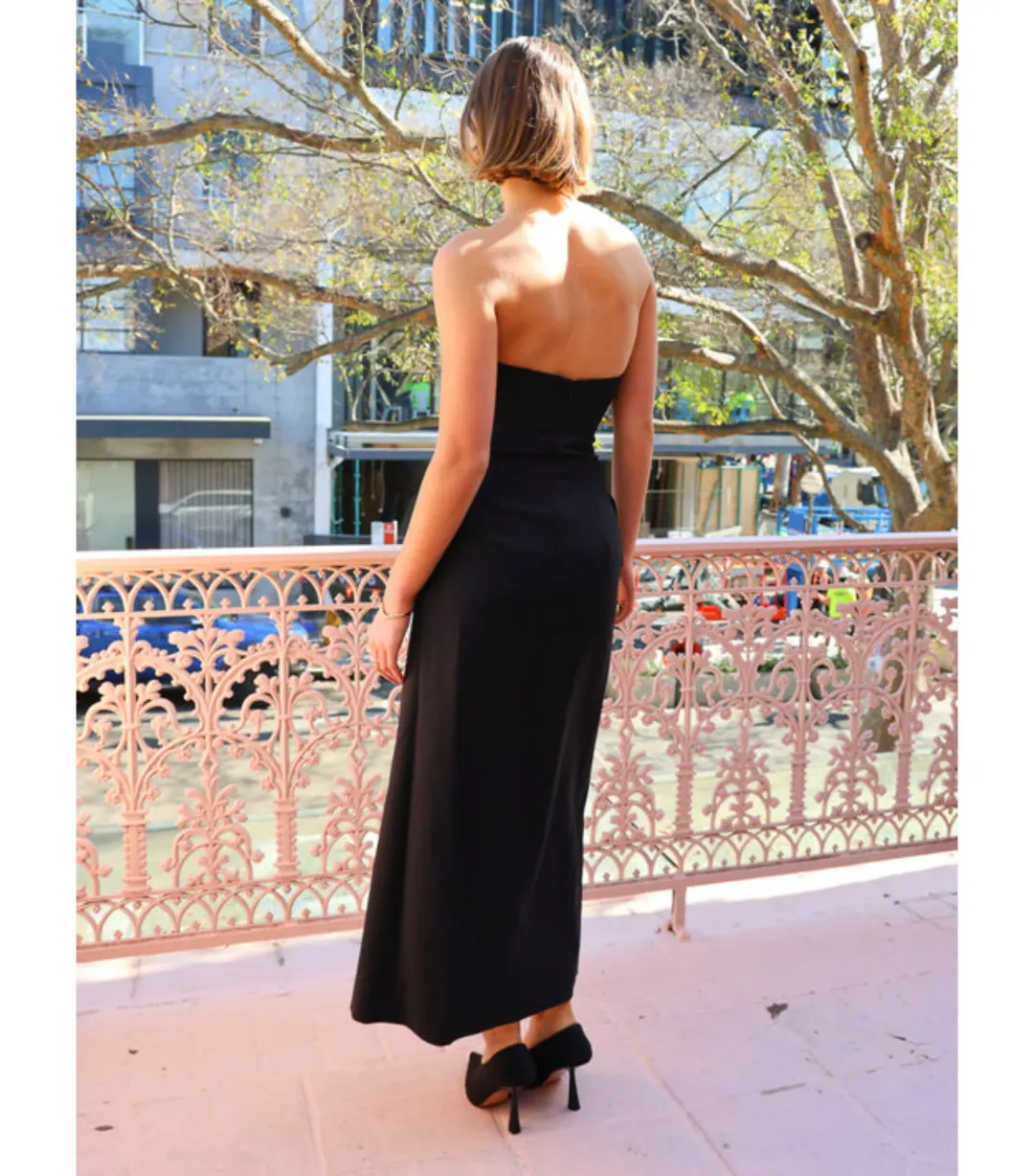 Viktoria and Woods Matrimony Dress Black Size AU 6 for rent on The Volte - main image