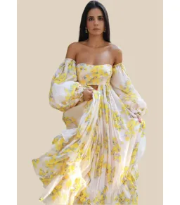 Rooh Collective Poppy Zephyr Maxi Dress Floral Size AU 8 for rent on The Volte - image 2