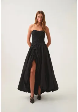 Aje Spatial Maxi Dress Black Size 4 for rent on The Volte - image 1