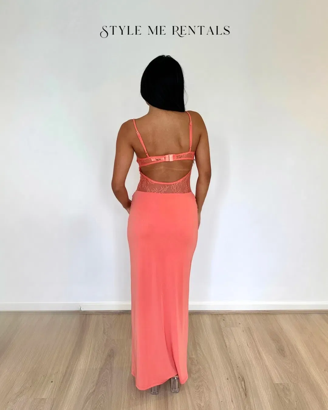 Benni Stefania Maxi Dress Grapefruit Size 6 for rent on The Volte - main image