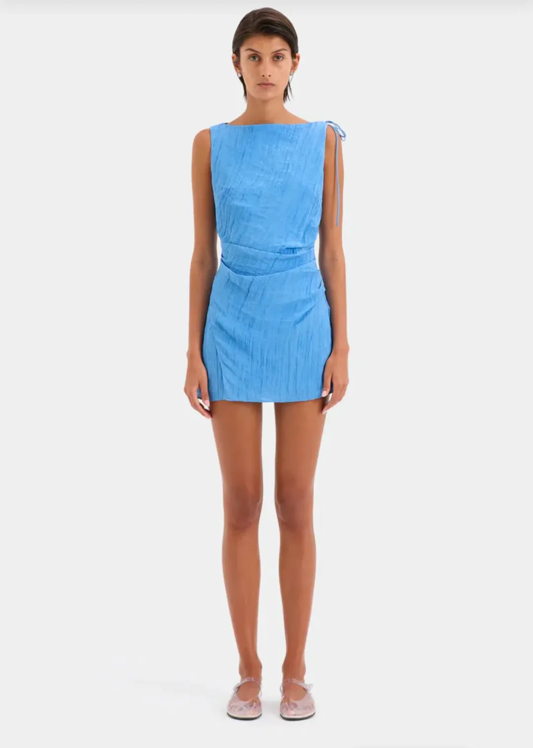 Sir the Label Ligera Mini Dress in Cornflour Size 2/AU 10 for rent on The Volte - main image