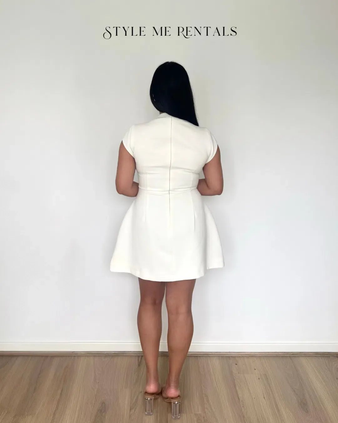 Odd Muse The Ultimate Muse Cap Sleeve Mini Dress White Size L for rent on The Volte - main image