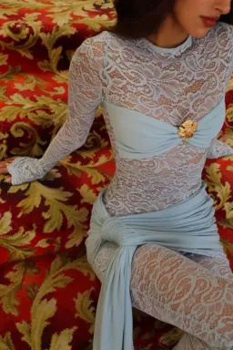 Deconduarte Ortigia Mini Dress Blue Size XS / AU 6 for rent on The Volte - image 5