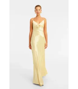 Bubish Savannah Rosette Gown in Yellow Size S / AU 8 for rent on The Volte - image 1