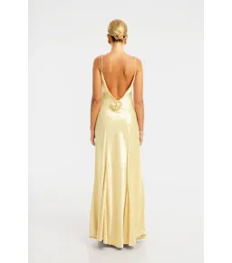 Bubish Savannah Rosette Gown in Yellow Size S / AU 8 for rent on The Volte - image 4