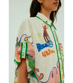 Alemais Nadia Shirt in Multi Size AU 14 for rent on The Volte - image 3