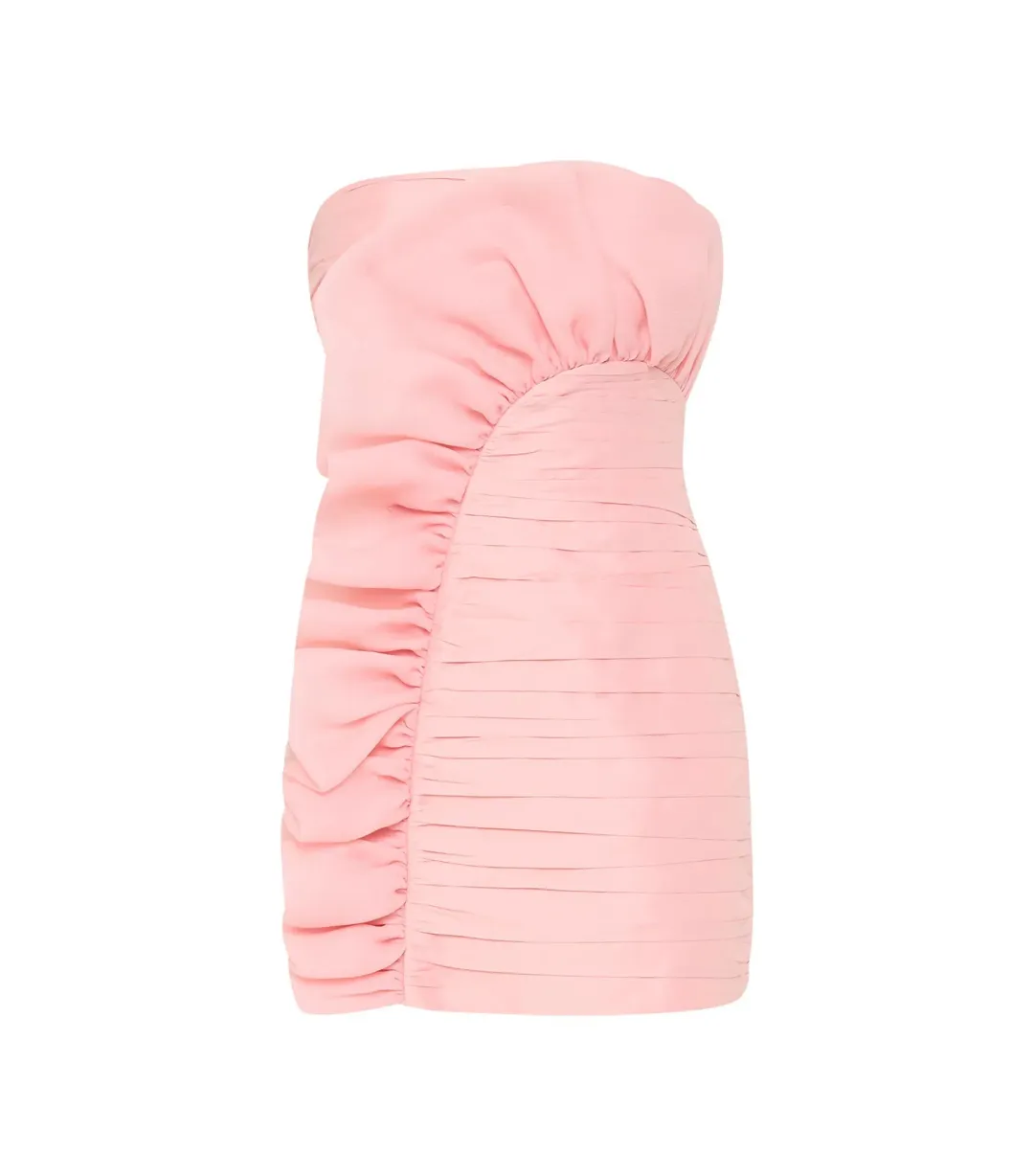 Aje Telma Mini Dress in Pink Quartz Size AU 8 for rent on The Volte - main image