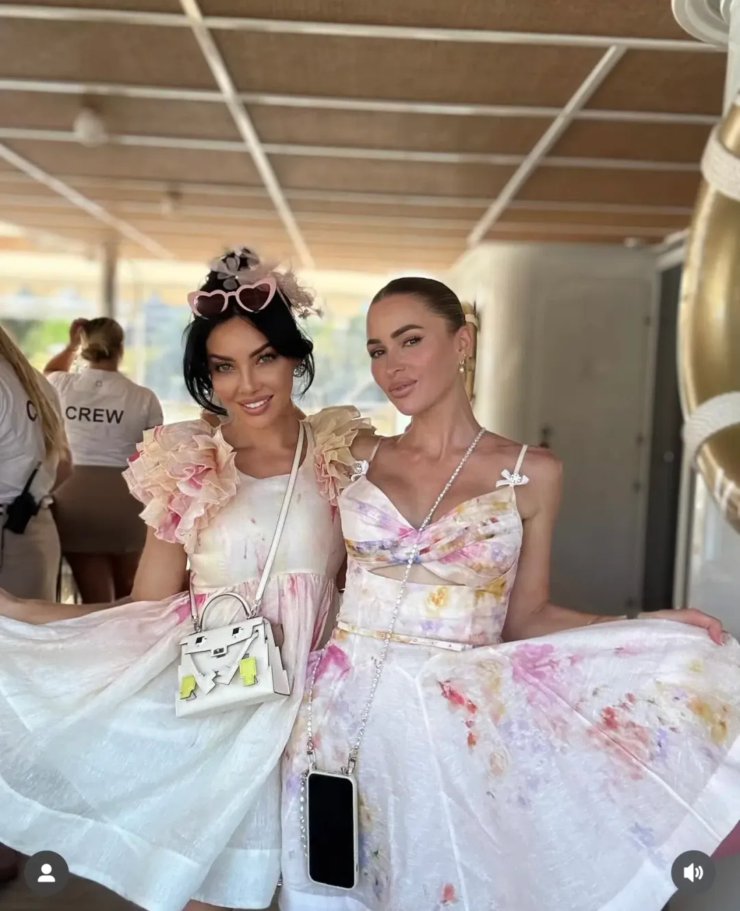 Zimmermann Crush Twist Front Mini Dress Multi Floral Size 0 / AU 8 for rent on The Volte - main image